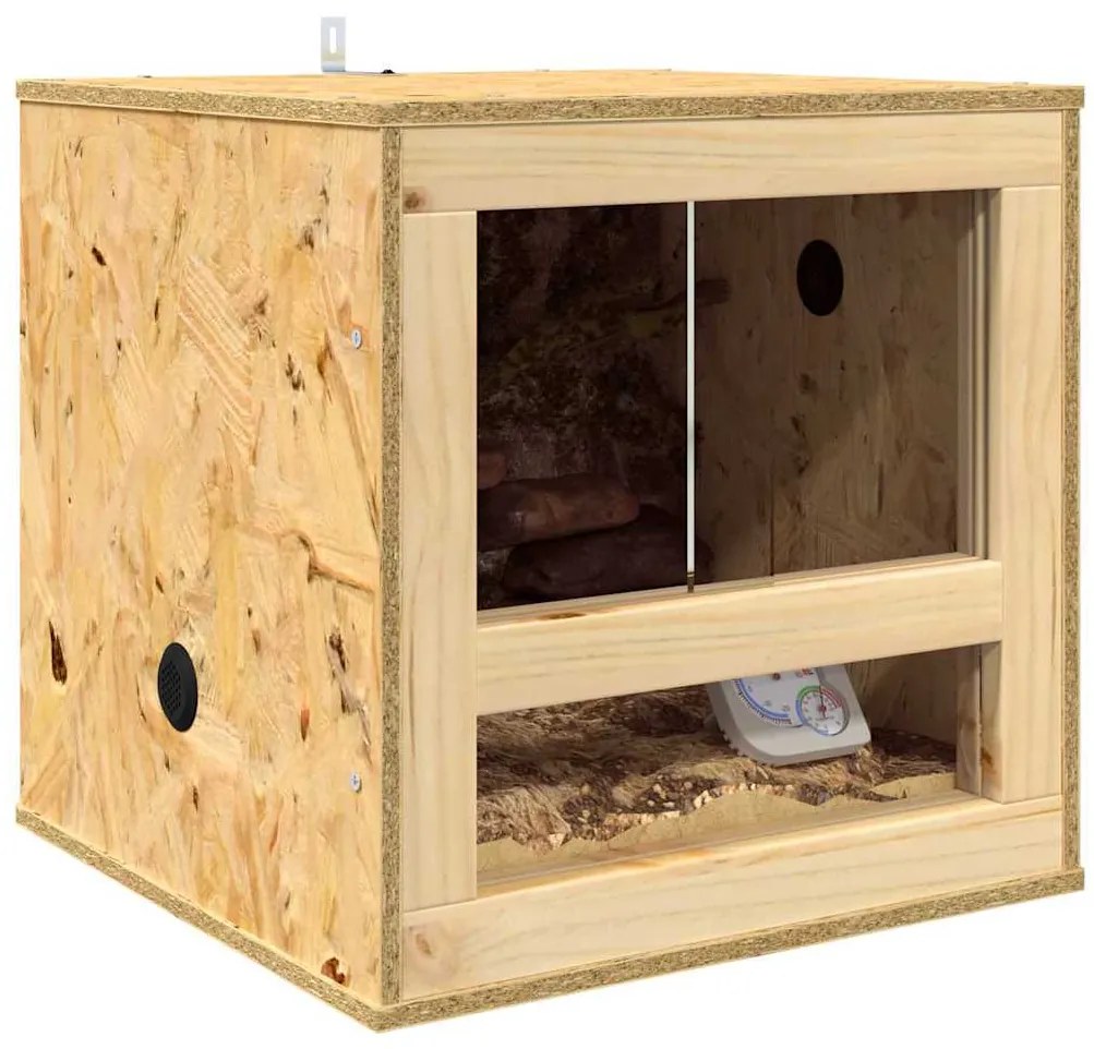 vidaXL Terrarium Καφέ 40 x 40 x 40 cm OSB