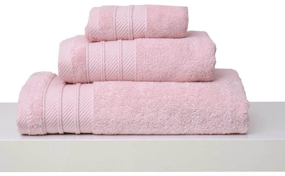 Πετσέτα Με Φάσα Soft Pink Anna Riska Χεριών 30x50cm 100% Βαμβάκι