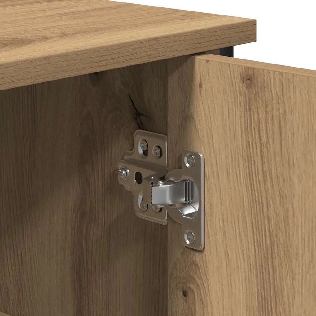 vidaXL Πλαϊνό γραφείο Artisan Oak 70 x 30 x 80 εκ.
