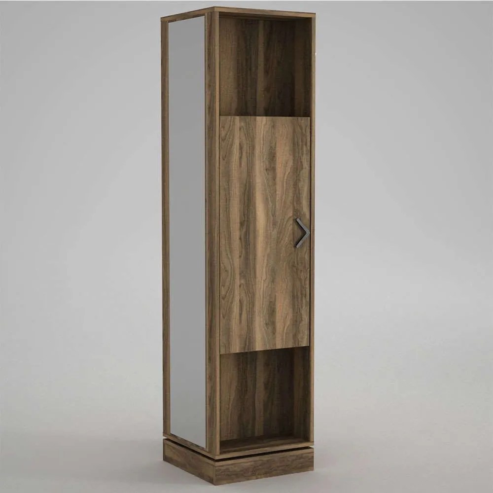 Έπιπλο Εισόδου Roll 804TRH4108 44,8x44,8x180cm Walnut Μοριοσανίδα, Μελαμίνη