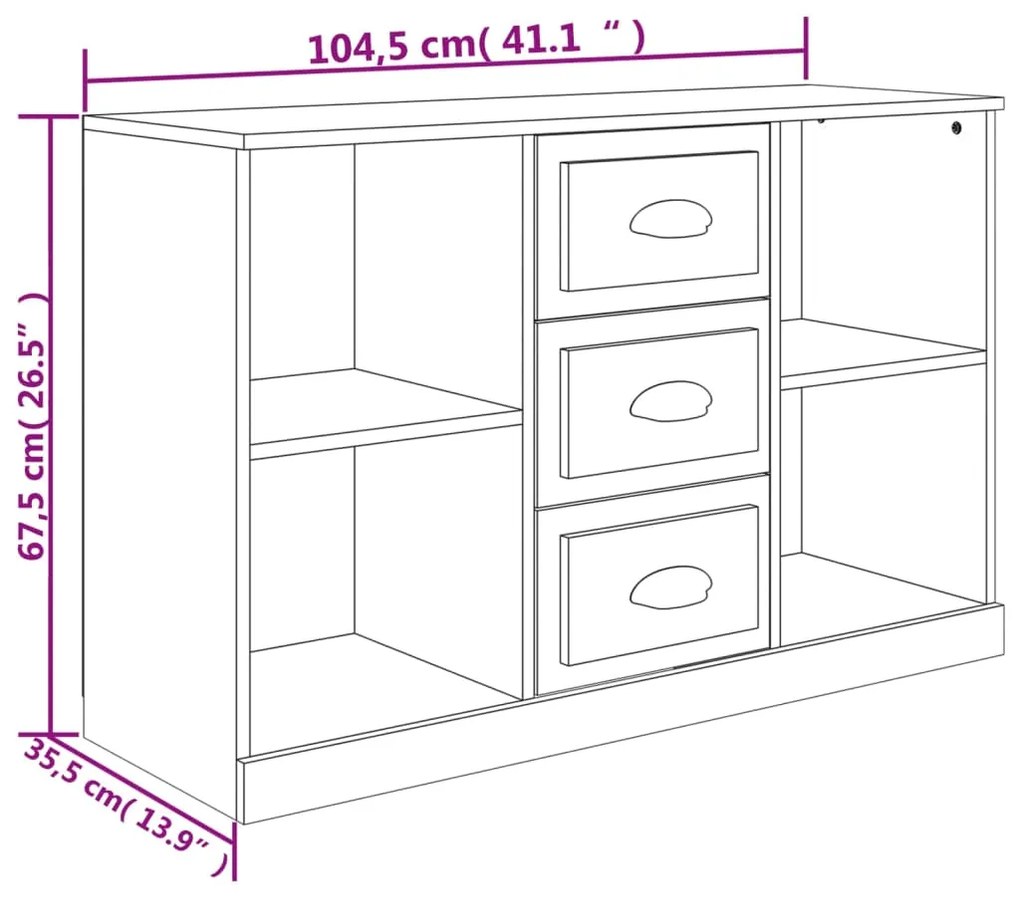 ΝΤΟΥΛΑΠΙ ΛΕΥΚΟ 104,5 X 35,5 X 67,5 ΕΚ. ΑΠΟ ΕΠΕΞΕΡΓΑΣΜΕΝΟ ΞΥΛΟ 816232