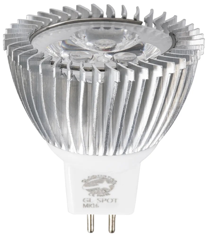 GloboStar 76021 Σποτ LED GU5.3 MR16 3W 280lm 30° DC 12V IP20 Φ5 x Υ5.2cm Φυσικό Λευκό 4500K - 2 Χρόνια Εγγύηση - 76021