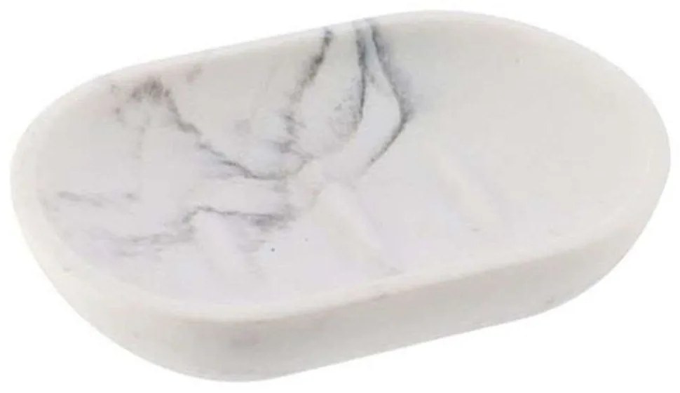Σαπουνοθήκη Marble 06.64122602 White Polyresin