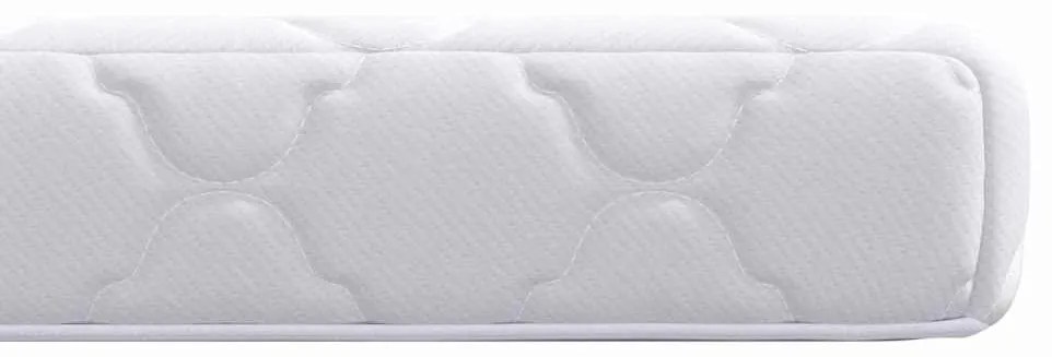vidaXL Στρώμα με Επίστρωμα Καρύδας Λευκό 200 x 70 εκ PU Αφρός