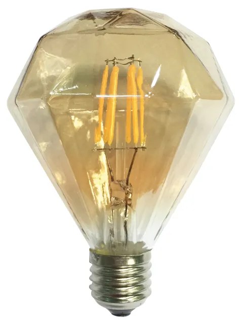 LED FILAMENT E27 AMBER DIM 6W 2700K 230V AC 590LM RA80 ACA CON956WWDIMAM