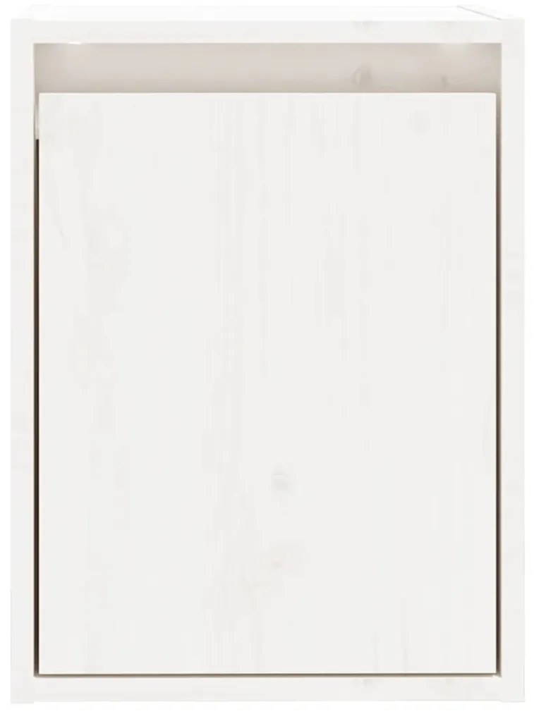 vidaXL Ντουλάπι Τοίχου Λευκό 30 x 30 x 40 εκ. από Μασίφ Ξύλο Πεύκου