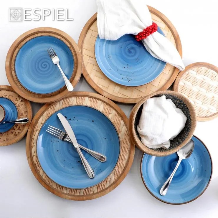 Terra Blue Πιάτο Nordic/Step ρηχό 21εκ.