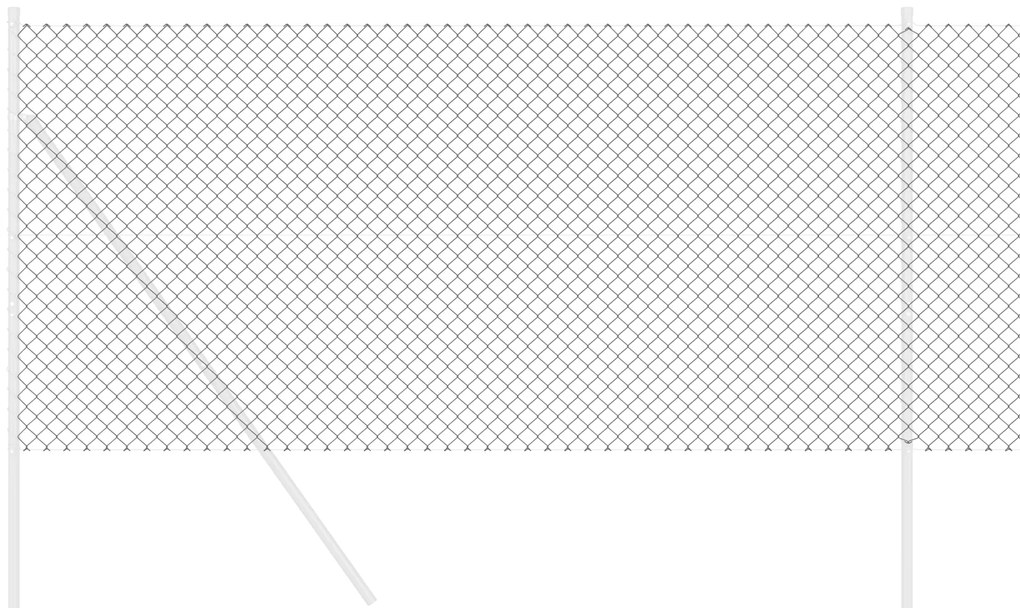 vidaXL Φράκτης Γκρι 10 x 1.2 μ Μέταλλο