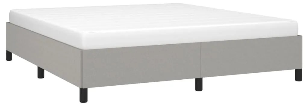 vidaXL Σκελετός Κρεβατιού Χωρίς Στρώμα Αν. Γκρι 160x200 εκ.Υφασμάτινο