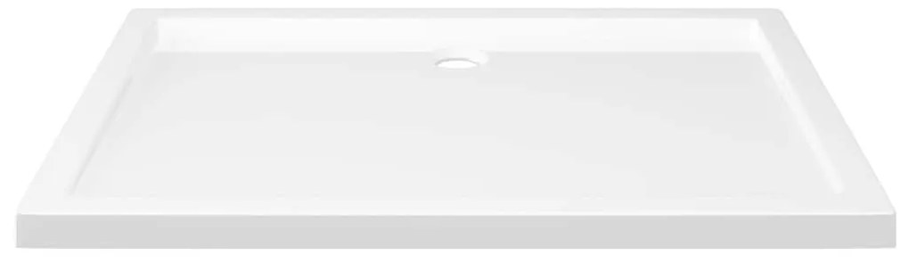vidaXL Βάση Ντουζιέρας Ορθογώνια Λευκή 80 x 110 εκ. από ABS