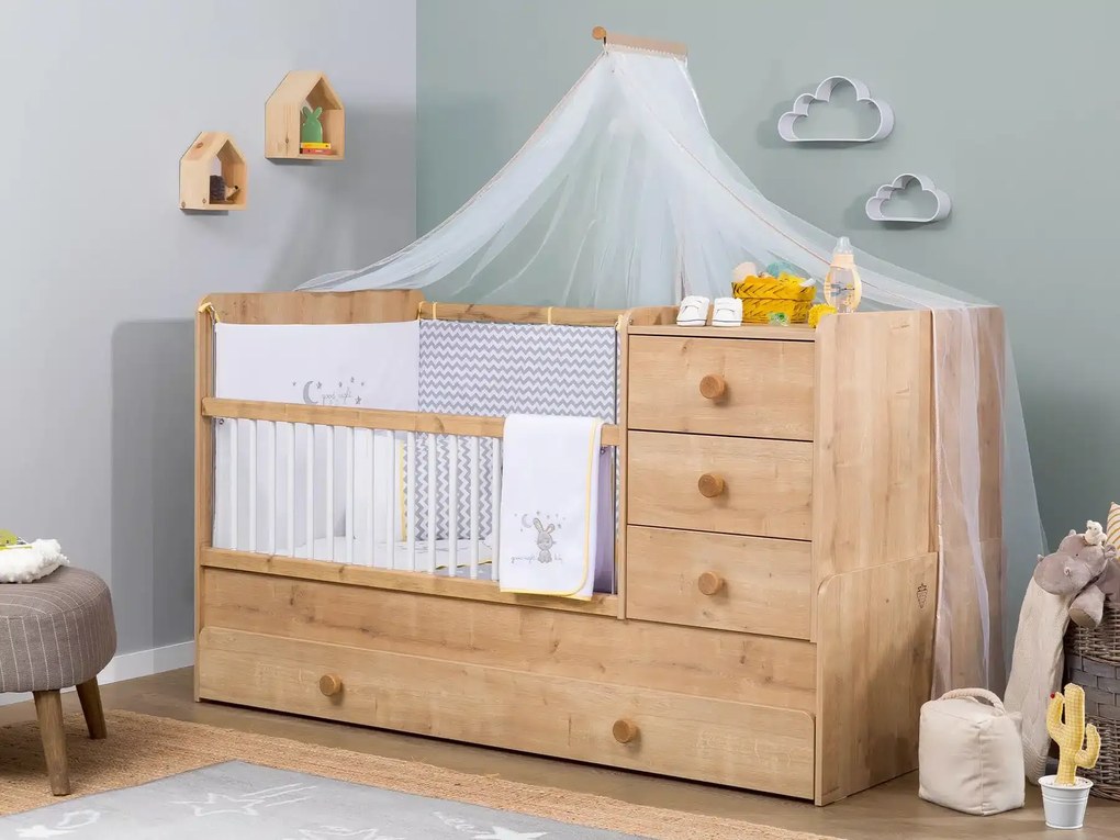 Βρεφική πολυμορφική κούνια BABY MOCHA with Telescopic Rail  MO-1015  80x180εκ.  Cilek