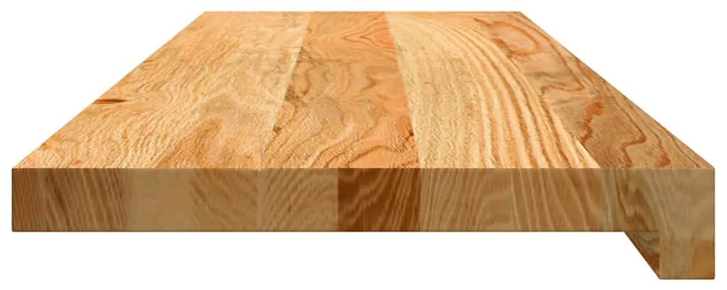 vidaXL Πατάκια Σκάλας 8 τεμ. Ανοιχτό Καφέ 80x30x2 cm Ξύλο Δρυός