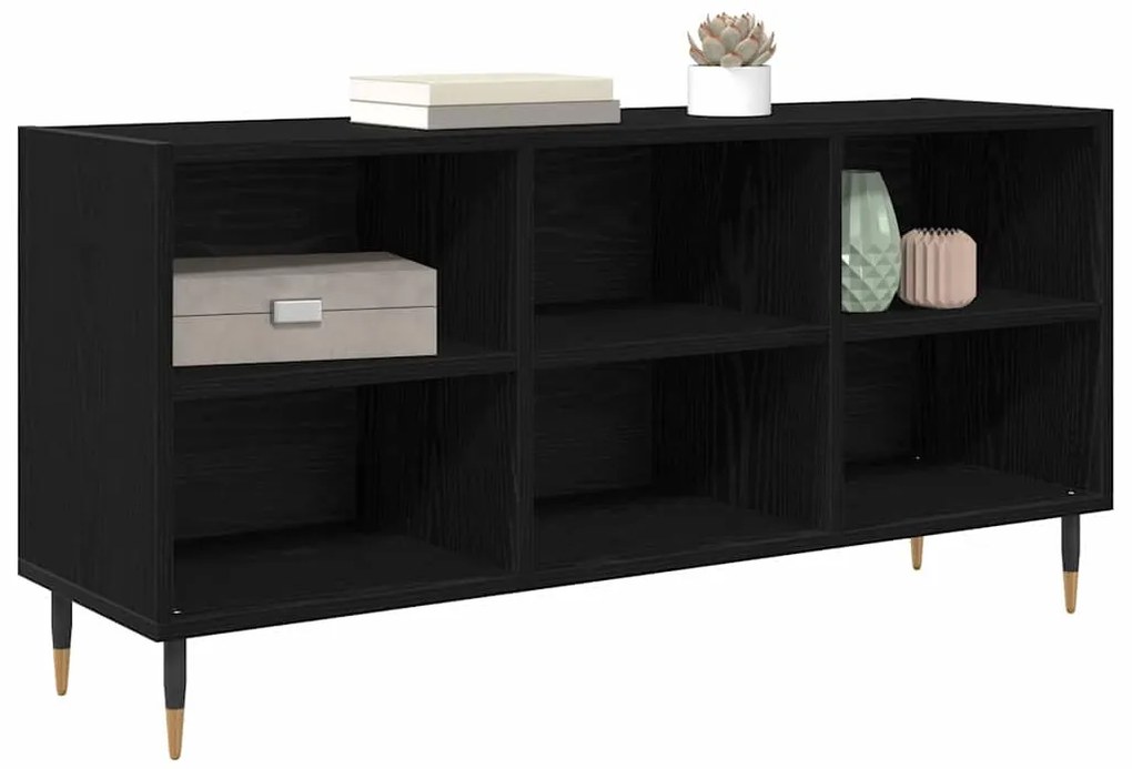 vidaXL Ντουλάπι TV Μαύρη Οξυά 103,5 x 30 x 50 εκ Επεξεργασμένο ξύλο