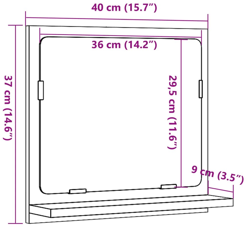 ΚΑΘΡΕΦΤΗΣ ΜΠΑΝΙΟΥ SONOMA ΔΡΥΣ 40X11X37 ΕΚ. ΞΥΛΟ 856181