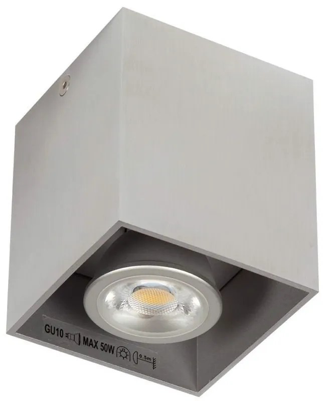 Φωτιστικό Οροφής - Σποτ Nickel 82x82x95 VK/03001/AL VKLed Aluminium