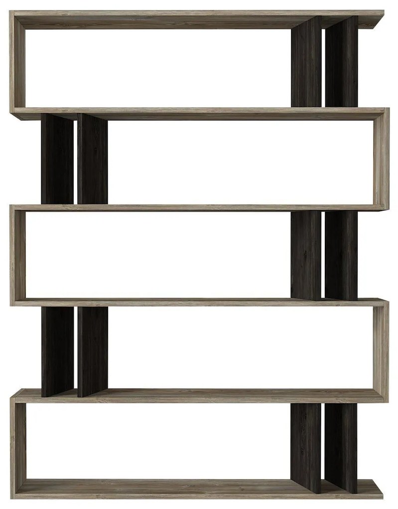 Βιβλιοθήκη Antipaxi Sonoma/Wenge 122x26x159cm - 14410078 - 14410078