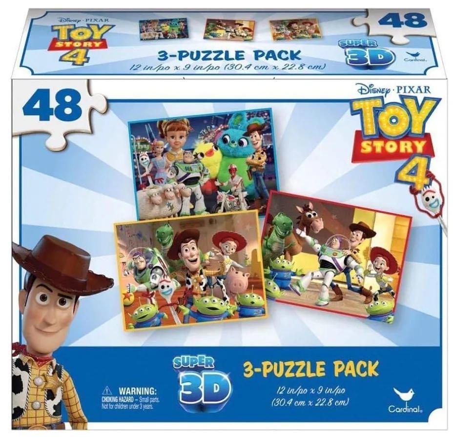 Παιδικό Puzzle Toy Story 4 6052966 3x48τμχ 30,4x22,8cm Multicolor Spin Master