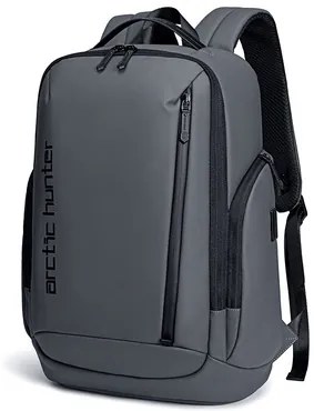 ARCTIC HUNTER τσάντα πλάτης B00554 με θήκη laptop 15.6", 20L, USB, γκρι