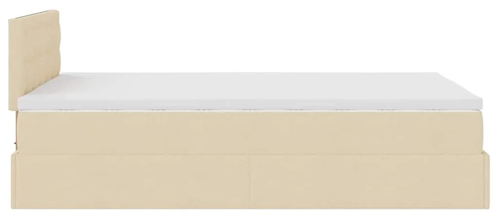 ΟΘΩΜΑΝΙΚΟ ΚΡΕΒΑΤΙ ΜΕ ΣΤΡΩΜΑ CREAM 120X200CM ΥΦΑΣΜΑ 3311620