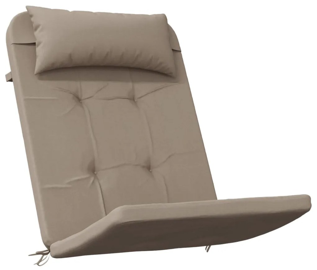 vidaXL Μαξιλάρια Καρέκλας Adirondack 2 τεμ. Taupe από Ύφασμα Oxford