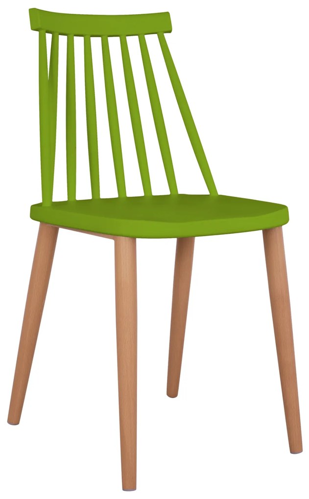 ΚΑΡΕΚΛΑ ΤΡΑΠΕΖΑΡΙΑΣ HM8052.08 VANESSA ΠΡΑΣΙΝΗ ΜΕ ΜΕΤΑΛΛΙΚΑ ΠΟΔΙΑ 42,5x47x81,5 εκ.