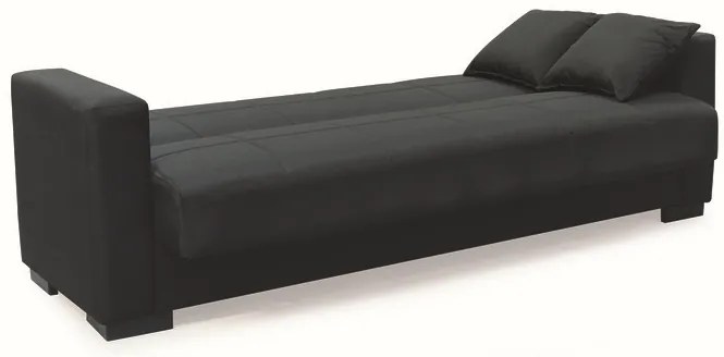 ROVER BLACK ΥΦΑΣΜΑ 3ΘΕΣΙΟΣ ΚΑΝΑΠΕΣ/ΚΡΕΒΑΤΙ ΜΕ ΑΠΟΘ.ΧΩΡΟ 210X80εκ.