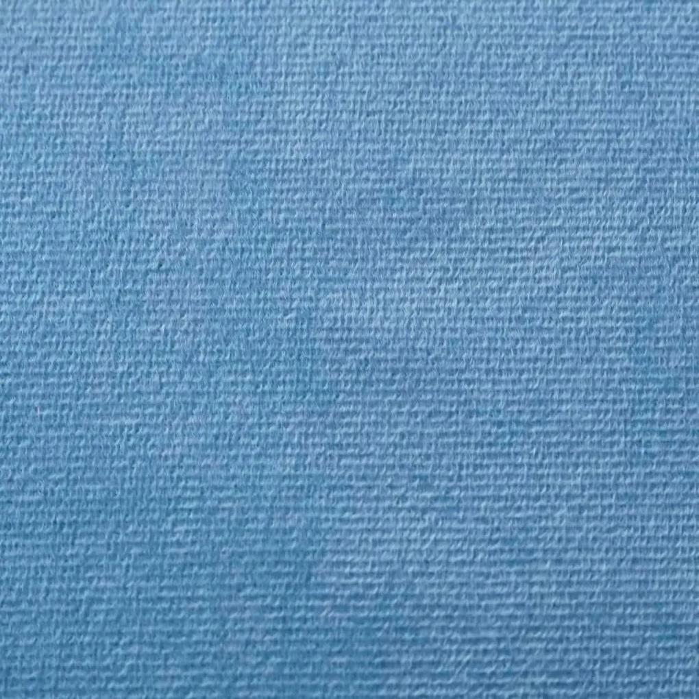 Καναπές Παιδικός Μπλε από Μαλακό Βελουτέ Ύφασμα - Μπλε