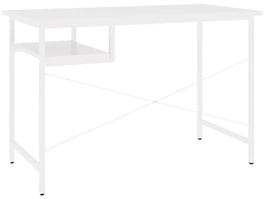 vidaXL Γραφείο Υπολογιστή Λευκό 105 x 55 x 72 εκ. από MDF και Μέταλλο