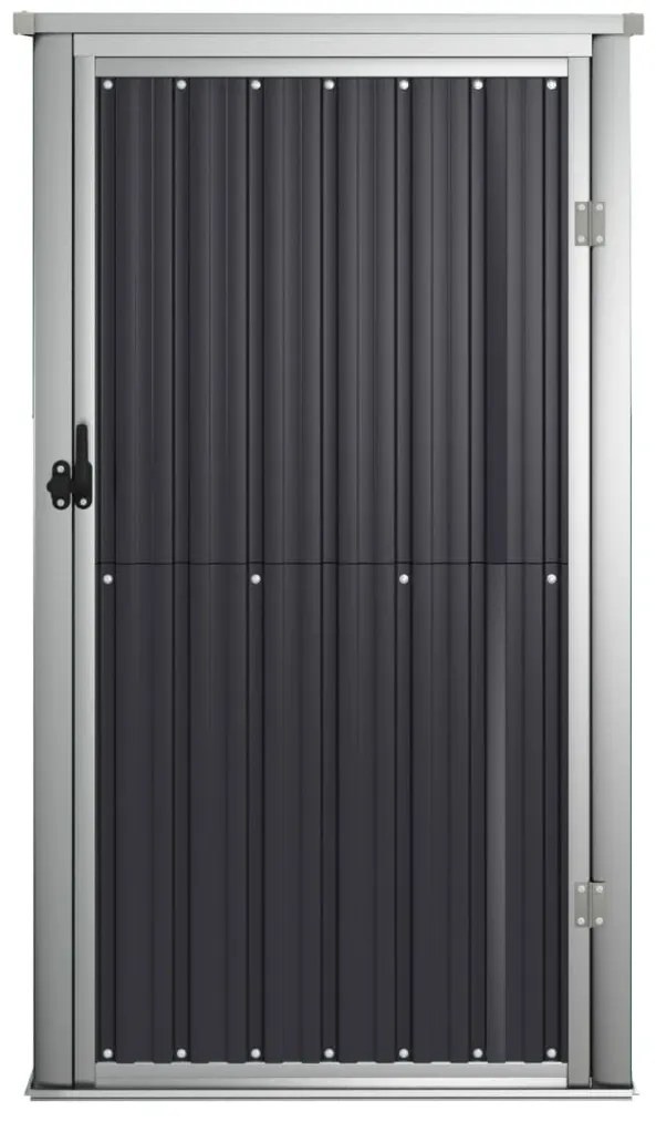vidaXL Αποθήκη Εργαλείων Κήπου Ανθρακί 88x89x161 εκ. Γαλβαν. Ατσάλι