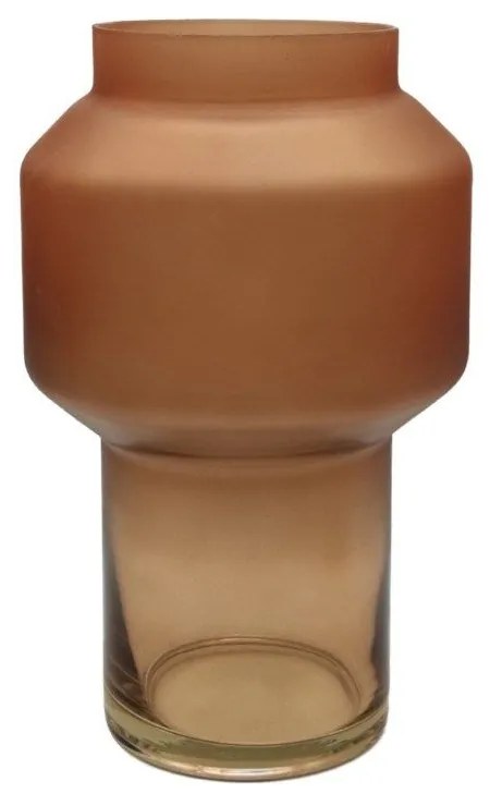 Βάζο Γυάλινο Zeme 019556 D15xH24cm Terracotta Glass