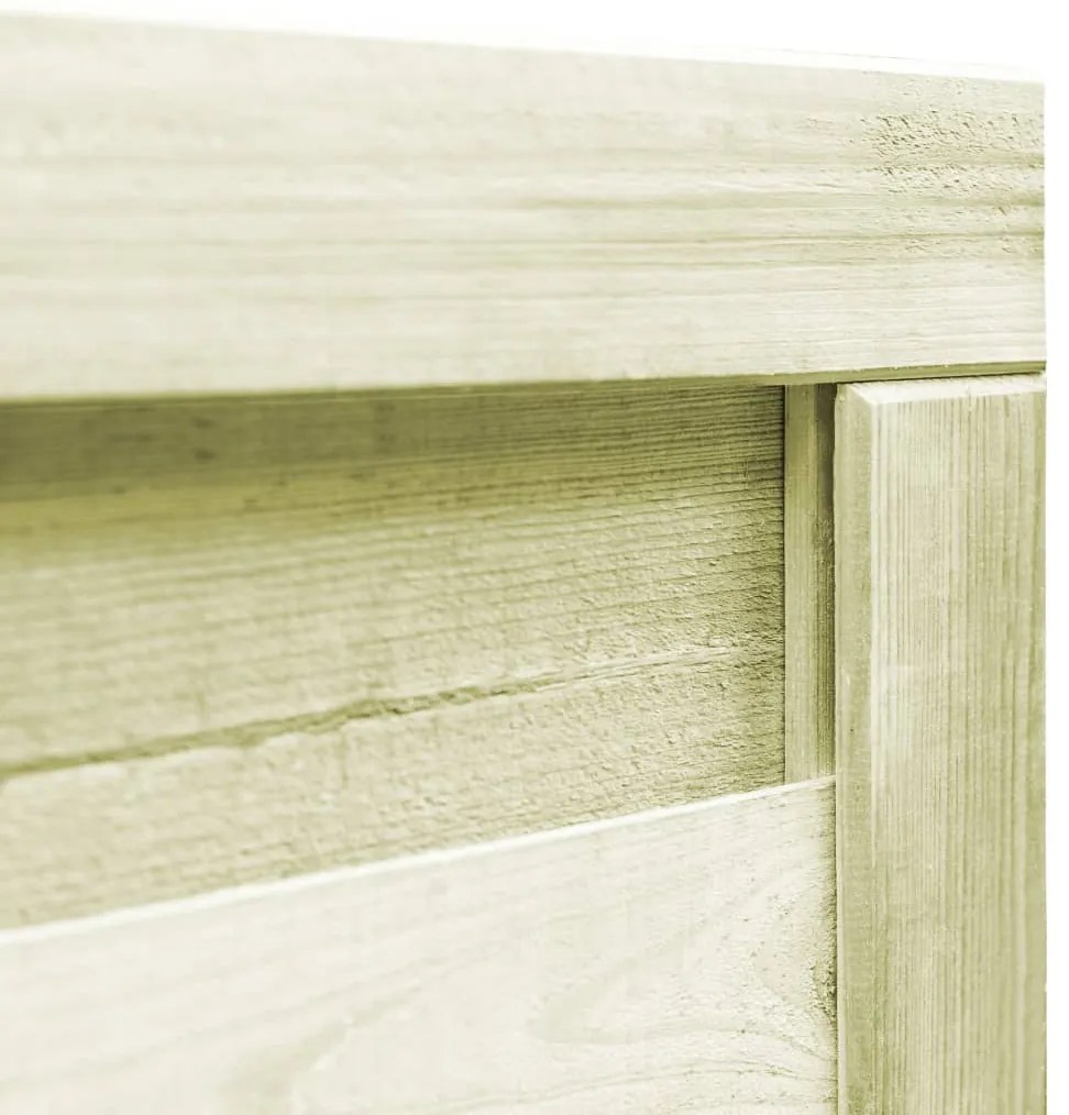 vidaXL Πόρτα Φράχτη Πράσινη 100 x 75 εκ. Εμποτισμένο Ξύλο Πεύκου