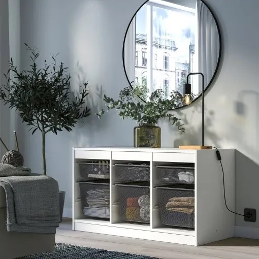 TROFAST παιδικό έπιπλο αποθήκευσης με κουτιά, 99x44x56 cm 294.798.35