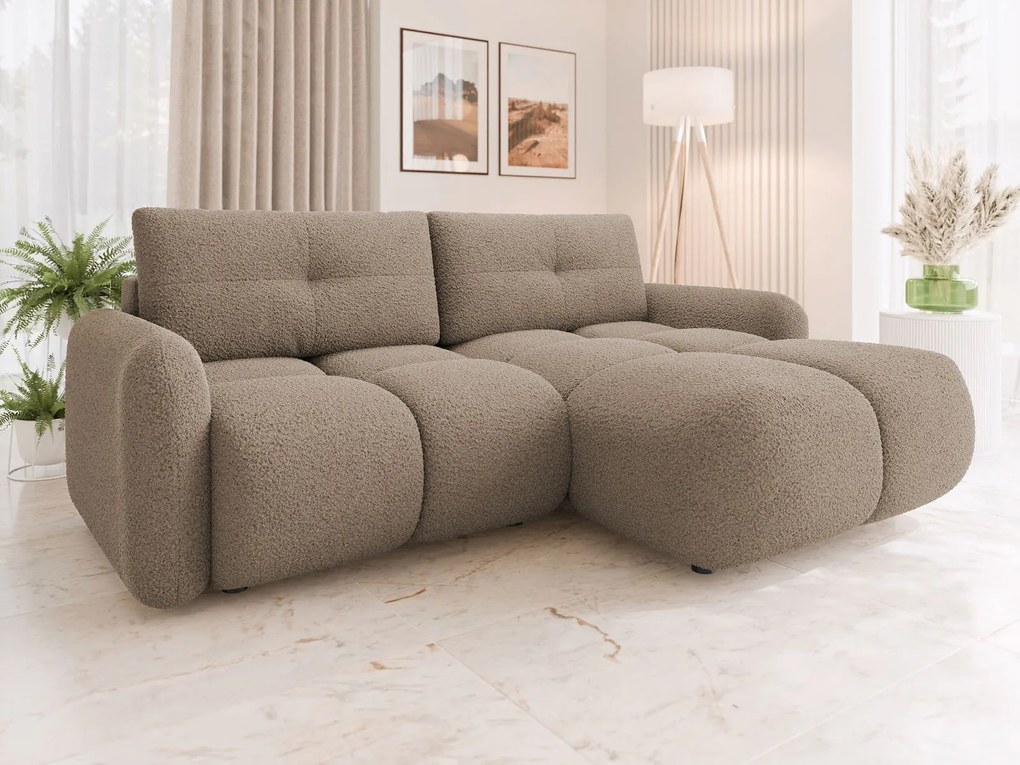 Γωνιακός καναπές Sandy-Καφέ