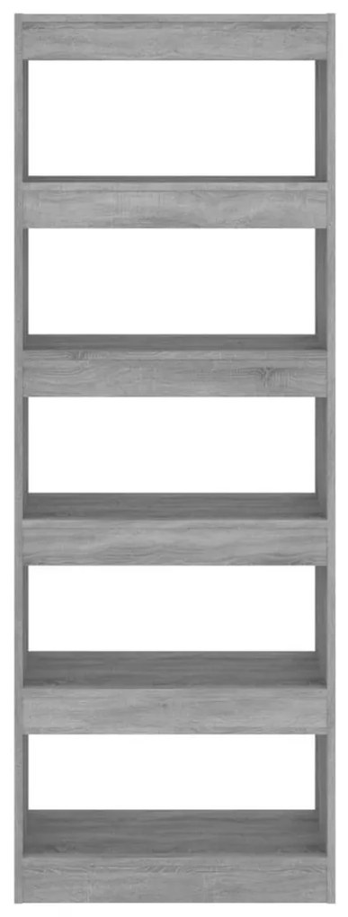 Βιβλιοθήκη/Διαχωρ. Χώρου Γκρι Sonoma 60x30x166 εκ Επεξεργ. Ξύλο 813609