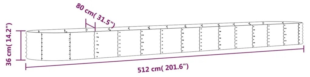 ΖΑΡΝΤΙΝΙΕΡΑ ΑΝΘΡΑΚΙ 512X80X36 ΕΚ ΑΤΣΑΛΙ ΜΕ ΗΛΕΚΤΡ. ΒΑΦΗ ΠΟΥΔΡΑΣ 318941