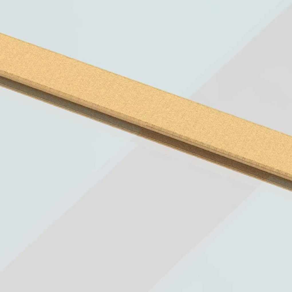 vidaXL Συρόμενη Πόρτα Χρυσή 102,5x205 εκ. από Γυαλί ESG και Αλουμίνιο