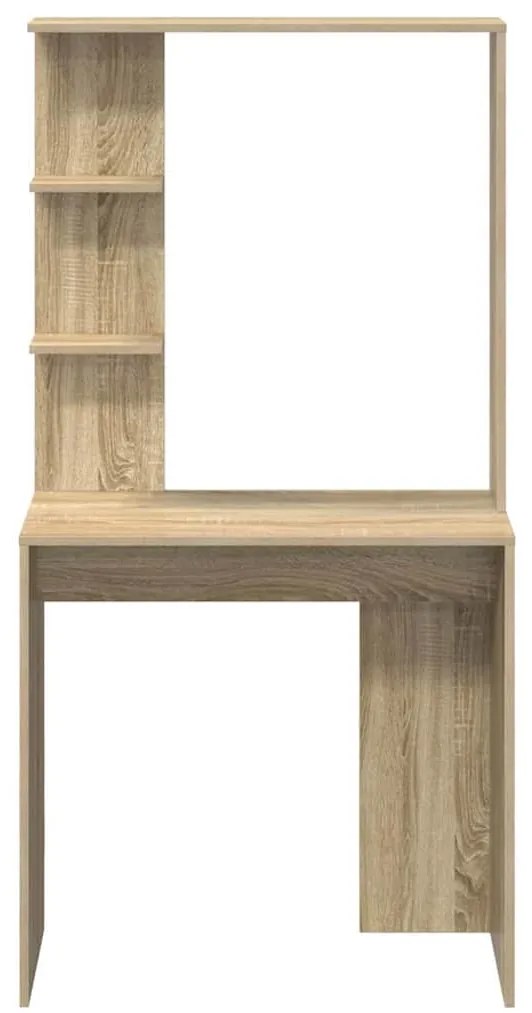 vidaXL Γραφείο Sonoma Δρυς 78.5 x 37 x 154.5 εκ Επεξεργασμένο ξύλο