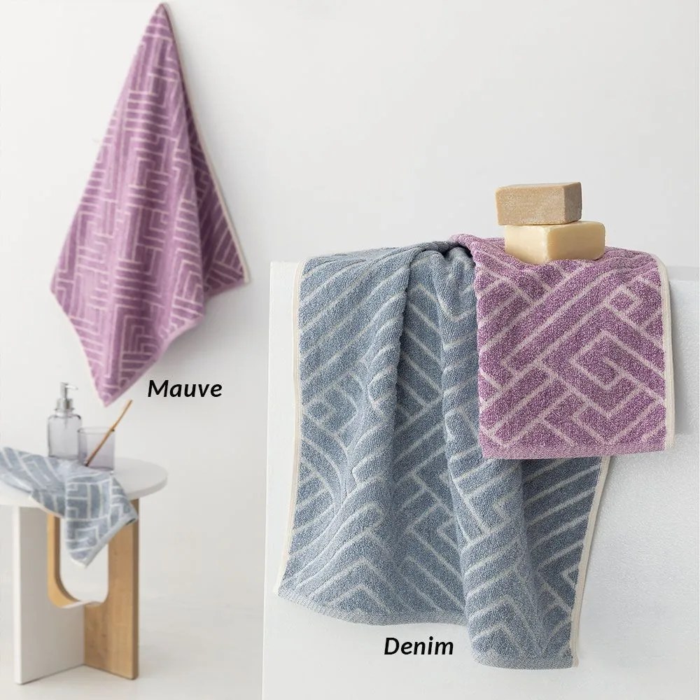 Πετσέτες Ranon (Σετ 3τμχ) Denim Palamaiki Towels Set 70x140cm 100% Βαμβάκι