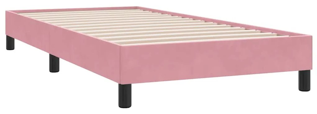 BOX SPRING ΚΡΕΒΑΤΙ ΜΕ ΣΤΡΩΜΑ ΡΟΖ 90X210 ΕΚ. ΒΕΛΟΥΔΙΝΟ 3318104