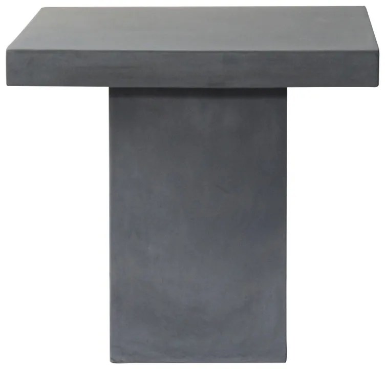 CONCRETE Cubic Τραπέζι Κήπου - Βεράντας, Cement Grey  80x80x75cm [-Γκρι-] [-Artificial Cement (Recyclable)-] Ε6208