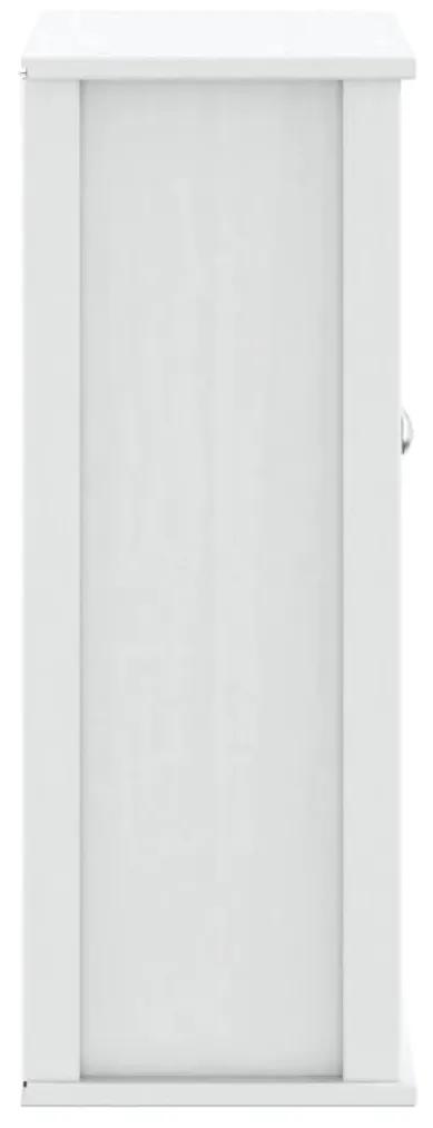 Ντουλάπι Μπάνιου Επιτοίχιο BERG Λευκό 69,5x27x71,5εκ Μασίφ Ξύλο - Λευκό