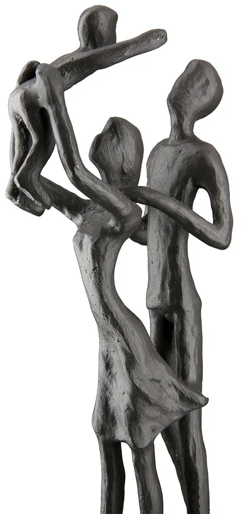 Γλυπτό 'Familiengluck' Σιδερένιο Καφέ 5.5x9x20cm-05160881
