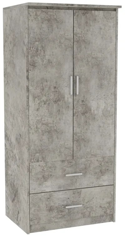 Φοιτητικό πακέτο επίπλων υπνοδωματίου OLYMPUS B pakoworld σετ 5τεμ σε antique ανθρακί απόχρωση