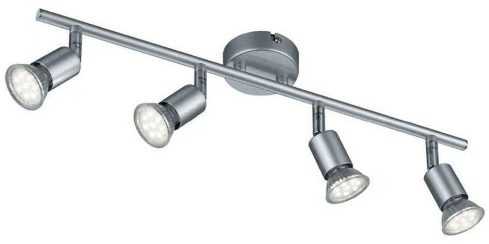 Φωτιστικό Οροφής - Σποτ Paris R80914087 4xGU10 35W 8x50x13cm Titanium RL Lighting Metal