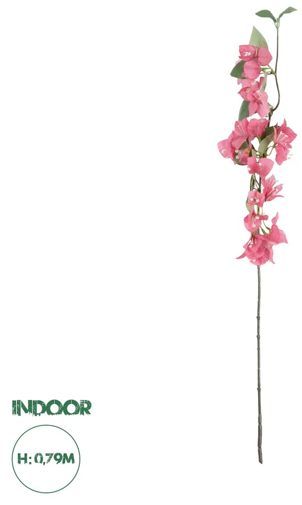 GloboStar® Artificial Garden BOUGANVILLEA BRANCH  20653 Τεχνητό Διακοσμητικό Κλαδί Βουκαμβίλιας Y79cm