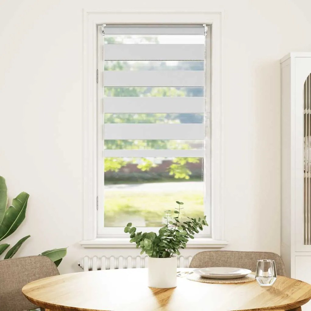 vidaXL Ρόλερ Ζebra Λευκό 40 x 100cm