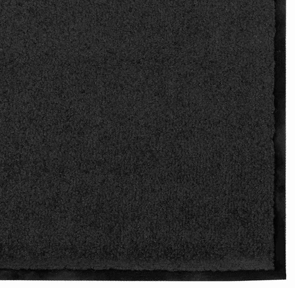 vidaXL Χαλάκι Εξώπορτας Άλλο Μαύρο 120 x 250 cm Πολυαμίδιο και PVC