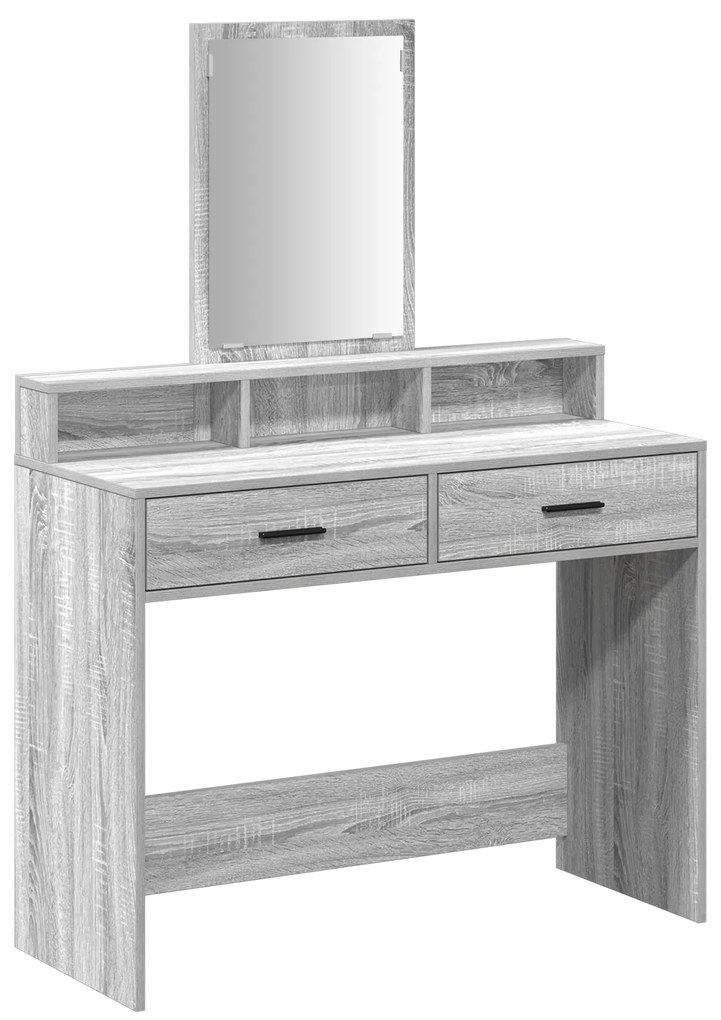 vidaXL Τουαλέτα με Συρτάρια Γκρι Σονομα 100x41x140 εκ