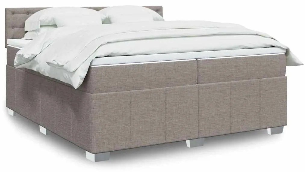 ΚΡΕΒΑΤΙ BOXSPRING ΜΕ ΣΤΡΩΜΑ TAUPE 200X200 ΕΚ. ΥΦΑΣΜΑΤΙΝΟ 3289493