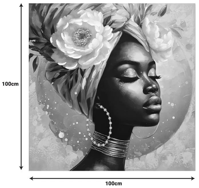 Πίνακας σε Καμβά Giara Inart 100x3x100εκ. 100x3x100 εκ.